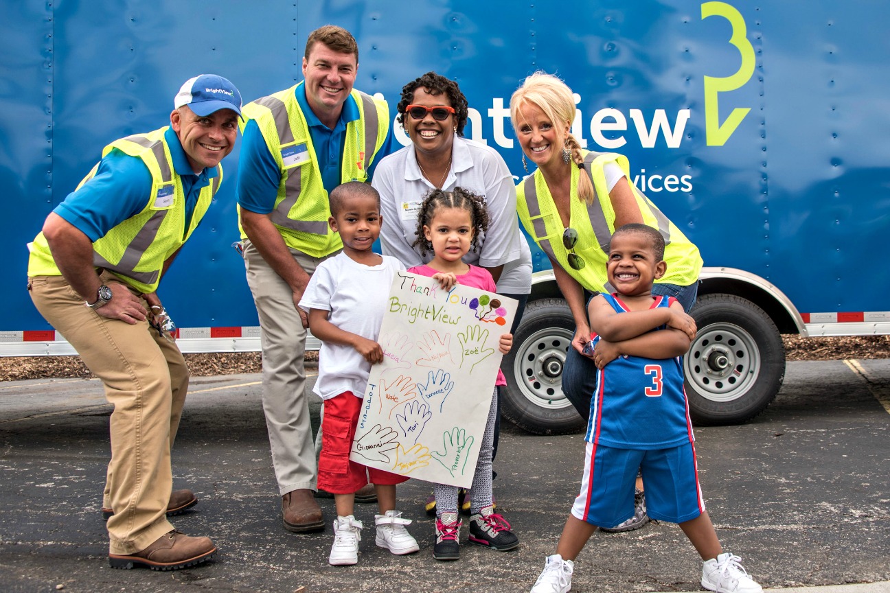 Over 60 BrightView volunteers donated their skills, time and resources to transform the campus at St. Stephen's Community House.