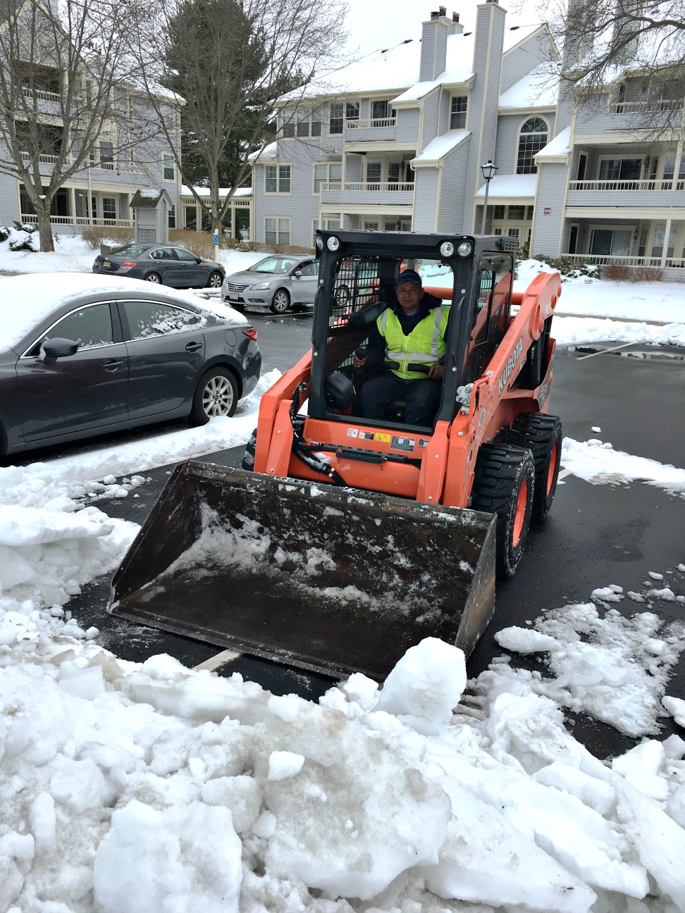 Winter Storm Stella snow northeast cleanup bobcat