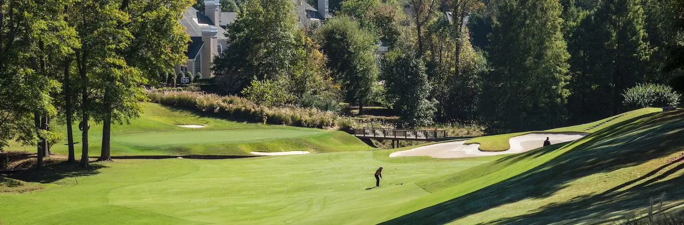 golfer on fairway