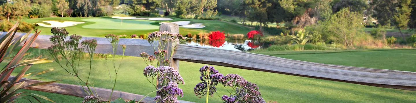 golf course flowers
