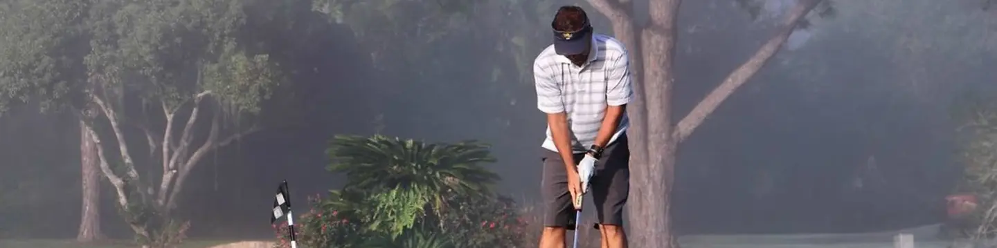 Golfer golf course