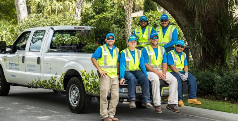 Crew on truck 