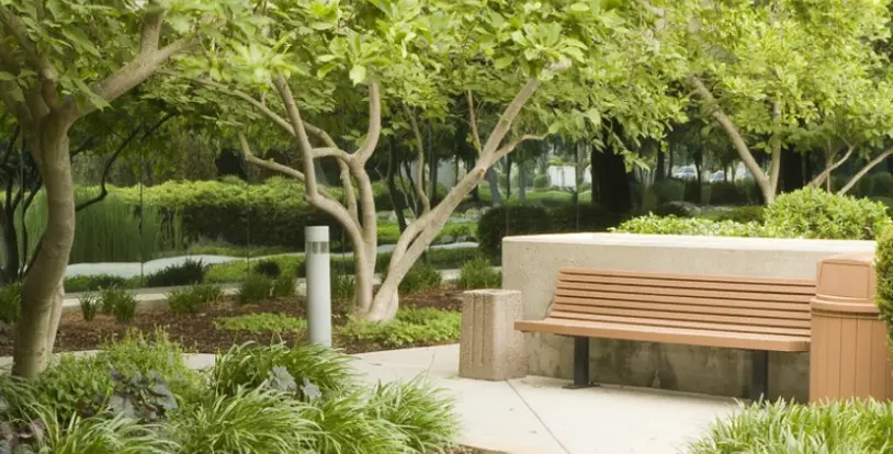 landscape bench