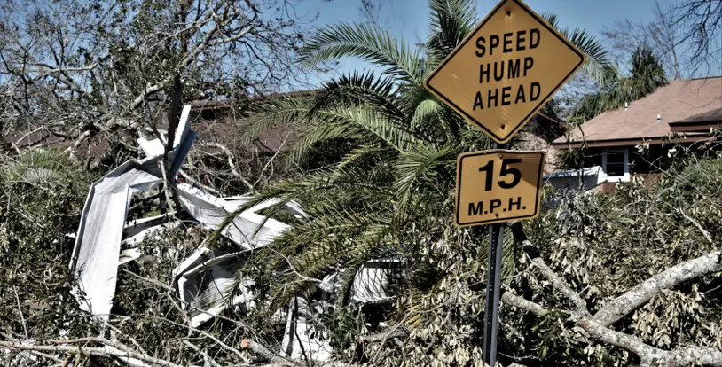 Hurricane damage