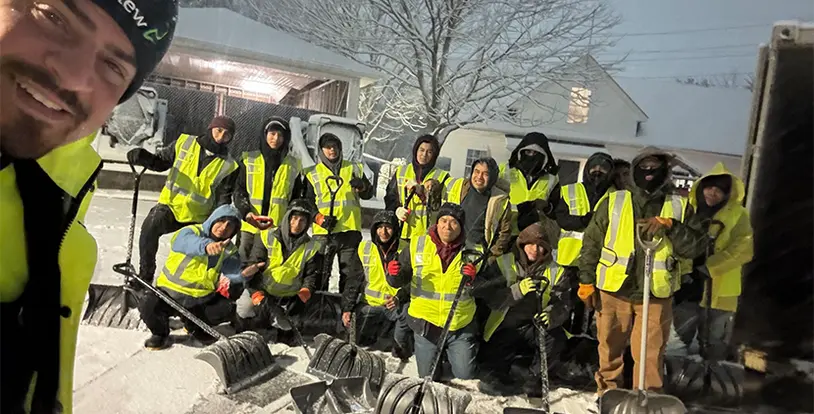 snow shoveling
